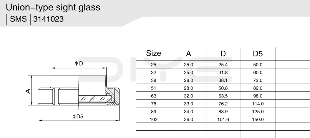 Stainless Steel Sanitary Sight Glasses